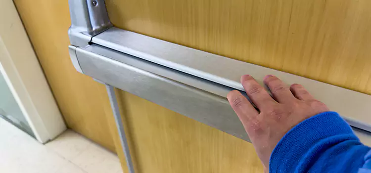 Installing a Push Bar on a Door Peoria